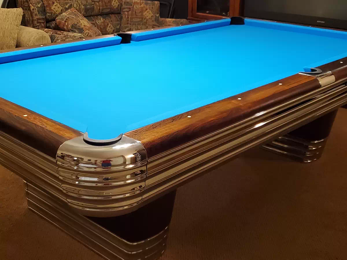 Brunswick 1950 Centennial 9 Antique Pool Table